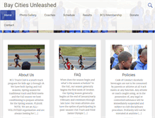 Tablet Screenshot of bcutrackclub.org